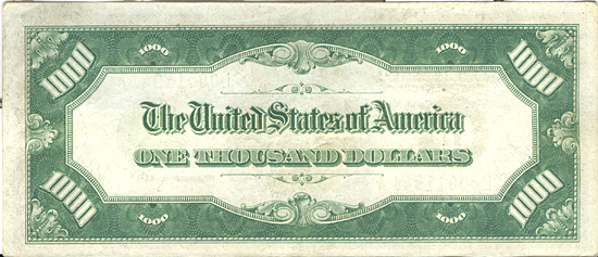 1934 $1,000.00 San Francisco. AU.