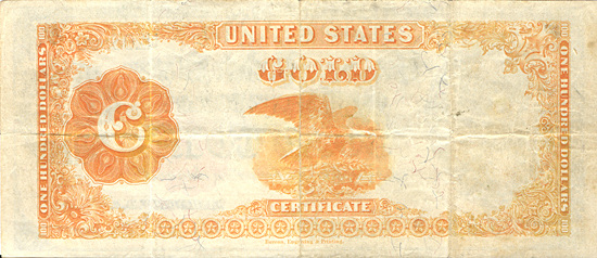 1922 $100.00. F.