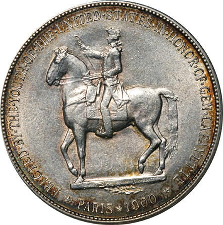 1900 Lafayette Dollar. ANACS MS-61.