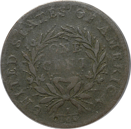 1793 S-8, R-3, Vine/Bars Edge. PCGS F-15.