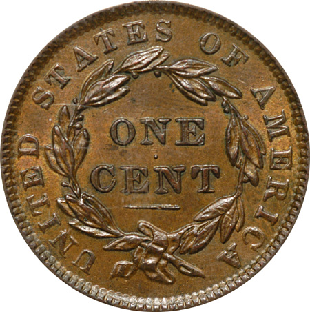 1838 PCGS MS-63 BN.