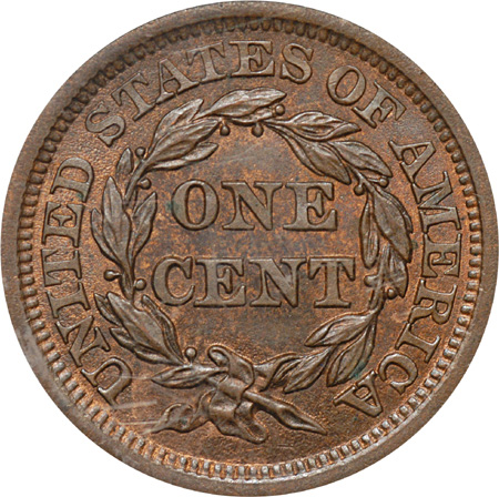 1854 PCGS MS-64 BN.