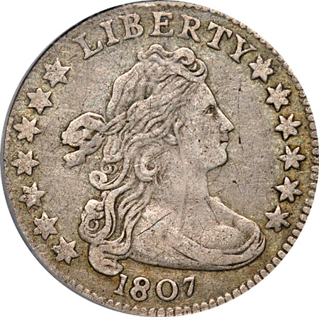 1807 JR-1, R-2. PCGS VF-30.