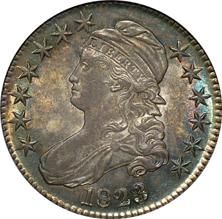 1823 O-103, R-2 ANACS MS-62.