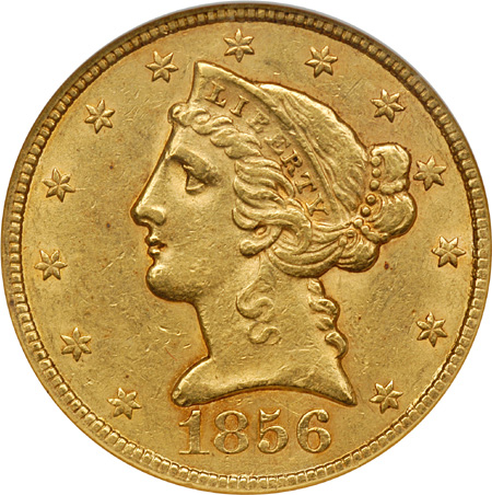 1856 NGC AU-58.