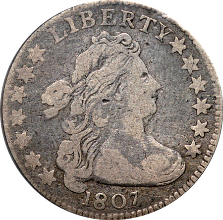 1807 JR-1, R-2 PCGS F-12.