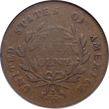 1797 1 Above 1, Plain Edge, C-1, R-2. PCGS VF-25.