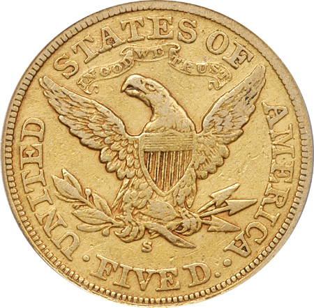 1870-S PCGS VF-25.