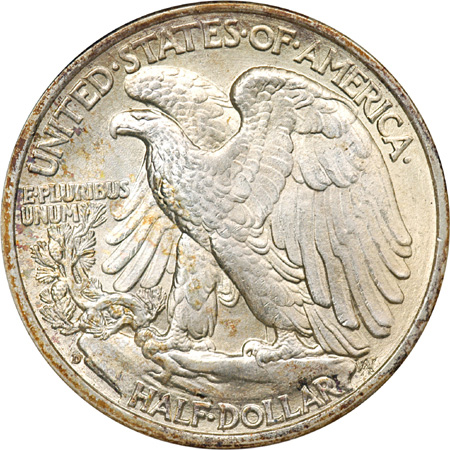 1937-D ANACS MS-63 Rainbow.