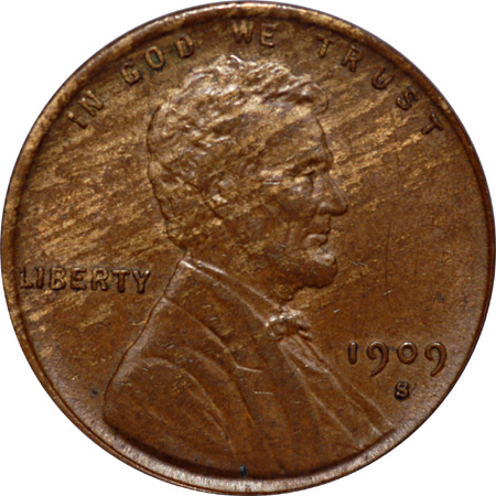 1909-S VDB. PCGS AU-58.