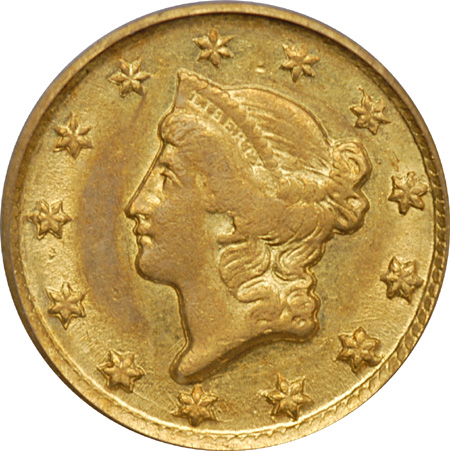 1849-D PCGS XF-45.