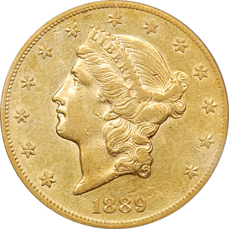 1889-CC PCGS AU-50.