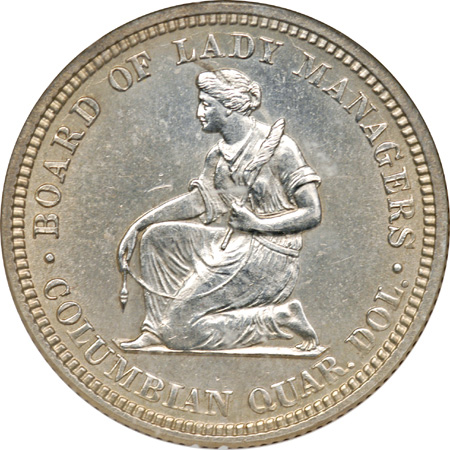 1893 Isabella Quarter. PCI MS-64.