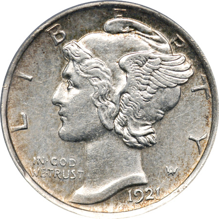 1921-D PCGS AU-50.