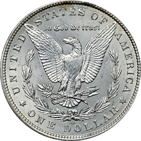 Ten Morgan Silver Dollars. MS-63+.