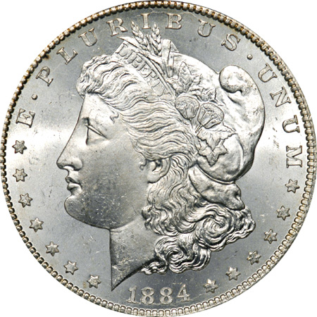 Two 1884-CC PCGS MS-65.