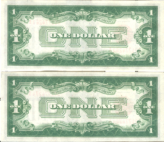 Two Sequential 1928 $1.00. GemCU.