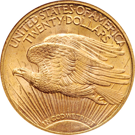 Three Saint-Gaudens Double Eagles. NGC.