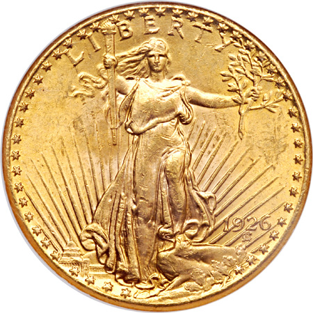 Two Saint-Gaudens Double Eagles. NGC.