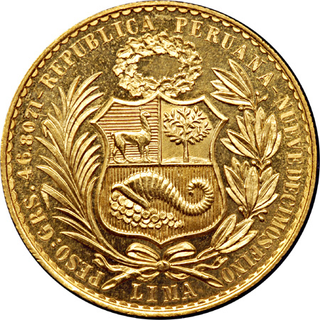 1951 Three-piece Peruvian Gold Set. PF-63.