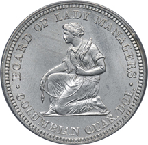 1893 Isabella Quarter. PCGS MS-64.