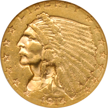 1914-D NGC AU-58.