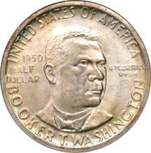 1950-D Booker T. Washington. NGC MS-65.