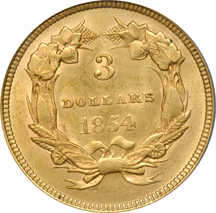 1854 PCGS AU-58.