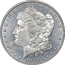 1893-CC PCGS MS-62PL.