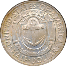 1936 Rhode Island. NGC MS-65.