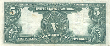 1899 $5.00. XF.