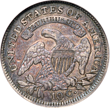 1837 Capped. NGC AU-53.