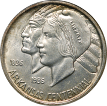 1937 Arkansas P, D, S set. NGC MS-65.