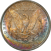 Eight 1887 NGC MS-64.