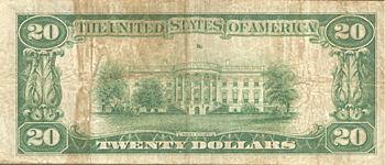 1929 $20.00. Longview, TX Ty. 2. F.