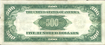 1928 $500.00 Richmond. XF.