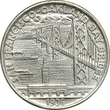 1936-S Bay Bridge. PCGS MS-64.