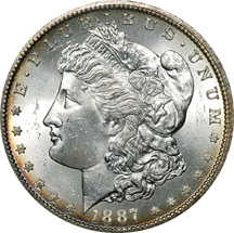 1887-S PCGS MS-63.