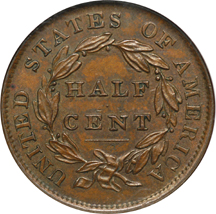 Three Classic Head Half Cents. Brown.