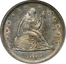 1875-S/S ANACS AU-58.