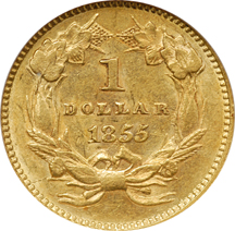 1855 NGC AU-58.