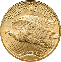 Two Saint-Gaudens Double Eagles. NGC MS-63.