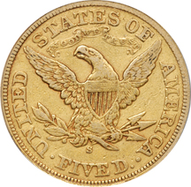 1870-S PCGS VF-25.