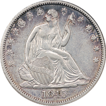 1845 NGC AU-53.