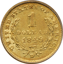 1849-D PCGS XF-45.