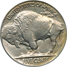 Two Buffalo Nickels. PCGS.