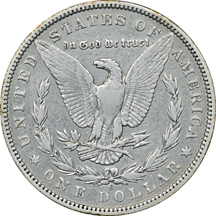 Three Morgan Silver Dollars.