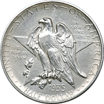 Four Silver Commemorative Half Dollars.