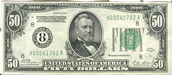 1928 $50.00 St. Louis. CU.