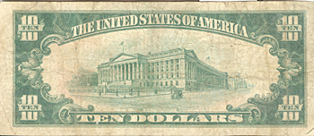 1929 $10.00. Lamar, MO Ty. 1. F.